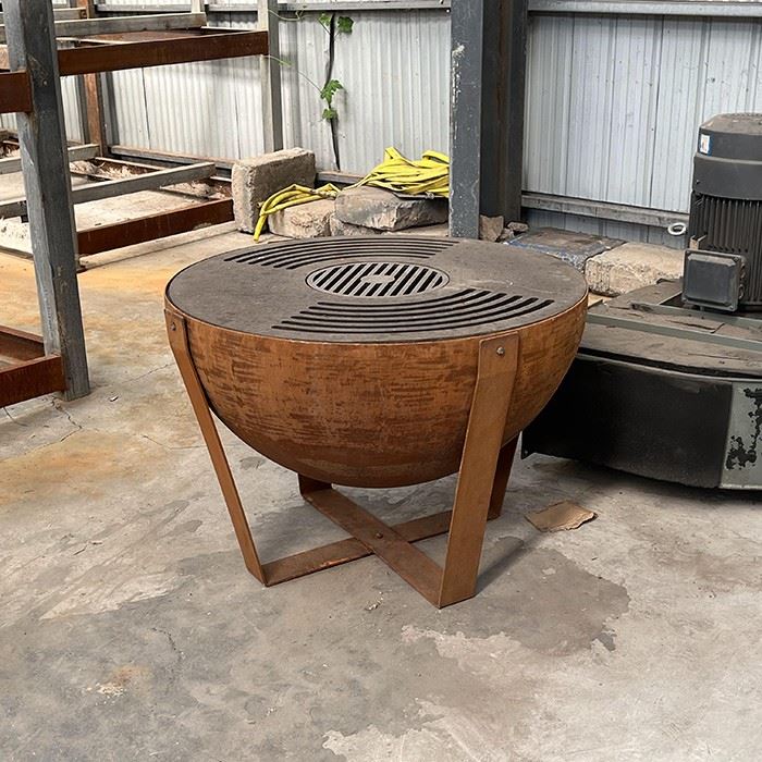 BBQ Grill With Storable Wood Fire Pit high quality