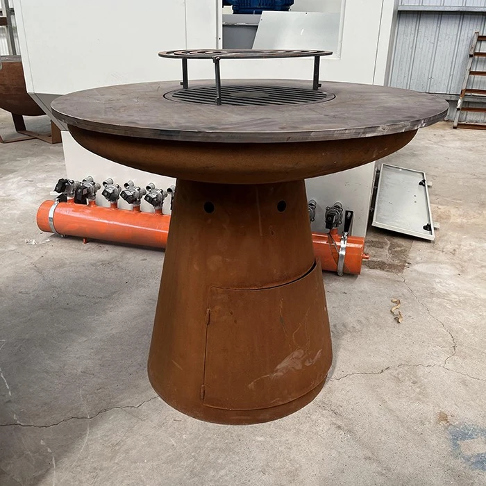 BBQ Grill With Storable Wood Fire Pit best