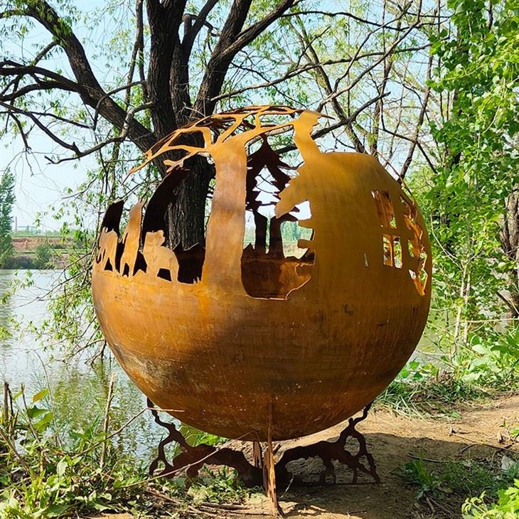 Corten Steel Fire Ball Fire Pits suppliers