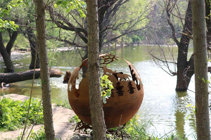Outdoor Spherical Firepit For Decoration best