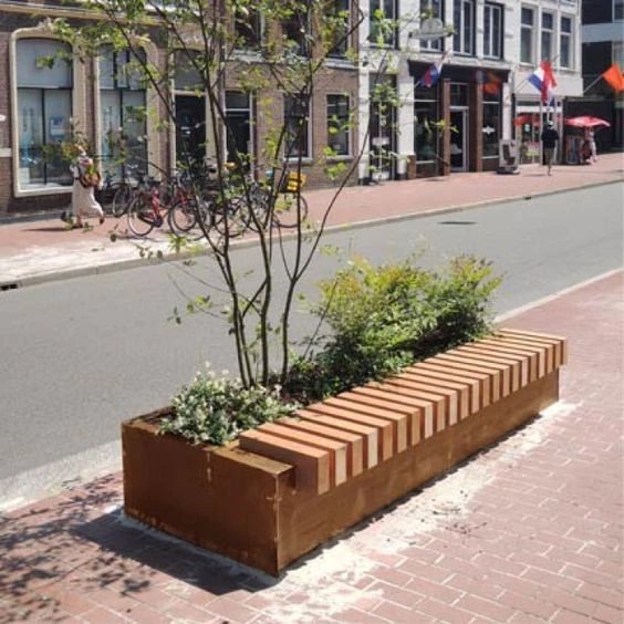 Urban Metal Planter Pot Steel Flowerpot